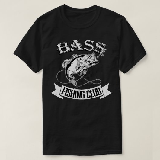 ベース魚釣りクラブ Tシャツ (デザイン正面)