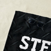 ベース魚釣りスモールマウスメンズスポーツ名 ビーチタオル (インサイチュ)