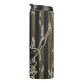 ベース魚釣りフィッシャーマン迷彩柄フラッグボートムランド迷彩柄 タンブラー (回転右)