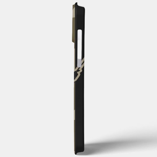 ベース魚釣りフィッシャーマン迷彩柄フラッグボートムランド迷彩柄 Case-Mate iPhoneケース (裏面 / 左)