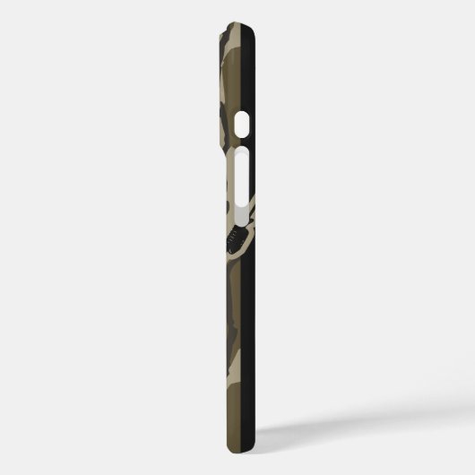 ベース魚釣りフィッシャーマン迷彩柄フラッグボートムランド迷彩柄 Case-Mate iPhoneケース (裏面 / 左)