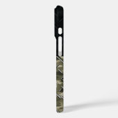 ベース魚釣りブラック迷彩柄ダイヤモンドプレートアウトドア Case-Mate iPhoneケース (裏面 / 左)