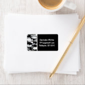 ベース魚釣りブラック迷彩柄 ラベル (インサイチュ)