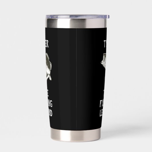 ベース魚釣り凡例名おもしろい 保温保冷タンブラー (左面)