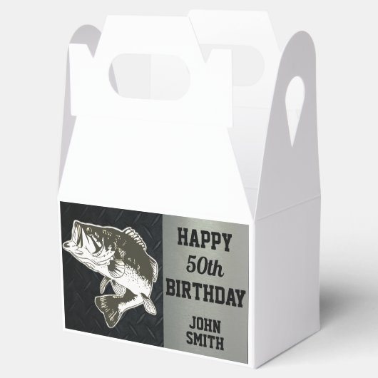 ベース魚釣り誕生日ネームスポーツホビーフィッシュ フェイバーボックス (オープン)