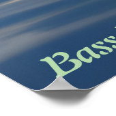 ベース魚釣り ポスター (角)