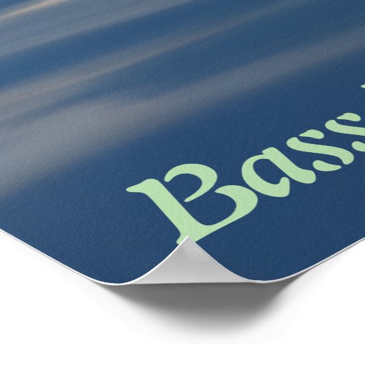 ベース魚釣り ポスター (角)