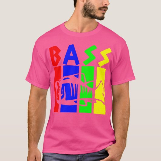 ベース魚釣り Tシャツ (正面)