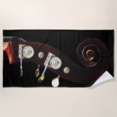 ベース2のbtcnm ビーチタオル (正面)