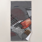 ベース4 btcna ビーチタオル (正面)