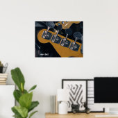 ベース・ギター・チューニングペッグ ポスター (ホームオフィス)