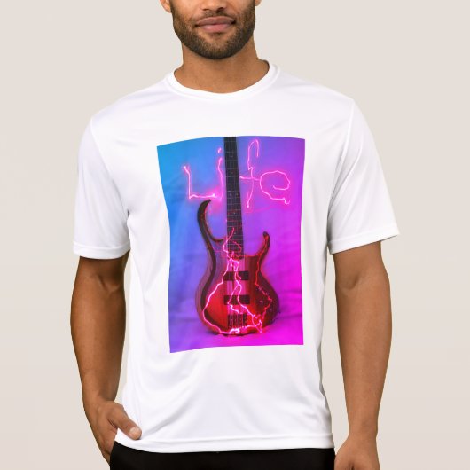 ベース、ライフカラフル Tシャツ (正面)