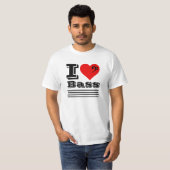 ベースTシャツが大好き Tシャツ (正面フル)