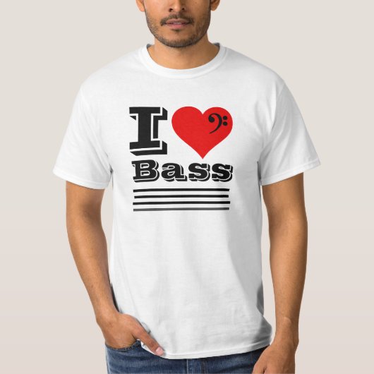 ベースTシャツが大好き Tシャツ (正面)