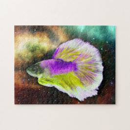 ベータカラフルフィッシュ宇宙星銀河系宇宙 ジグソーパズル