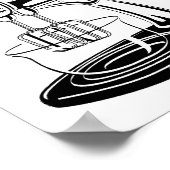 ベーター母のおもしろいポスターの看板をなめる ポスター (角)