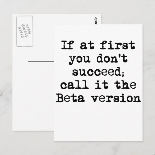 ベータ版 ポストカード (正面/裏面)