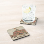 ベーツホールド威厳がある、ワイン&リキュールのヴィンテージ広告 コースター (右側)