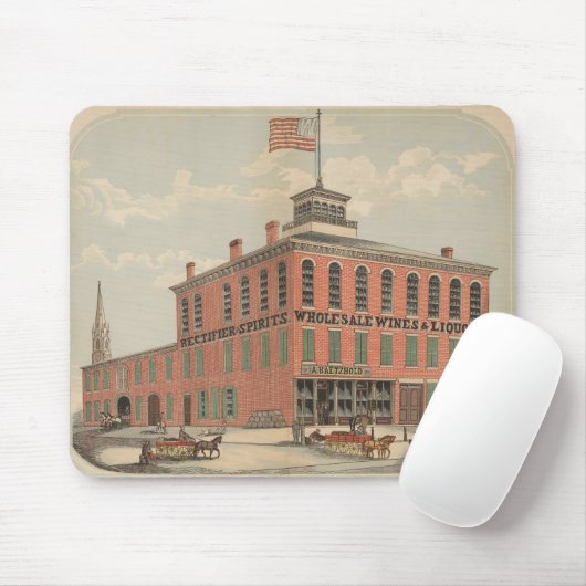 ベーツホールド威厳がある、ワイン&リキュールのヴィンテージ広告 マウスパッド (マウス)