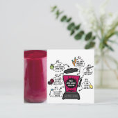 ベートアップルキャロットスムージーレシピ ポストカード (スタンド正面)