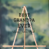 ベートグランパエバーガイルドギフトシンプル名 アクリルサイン (ニュートラル)