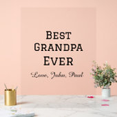 ベートグランパエバーガイルドギフトシンプル名 アクリルサイン (ウェディング)