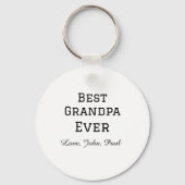 ベートグランパエバーガイルドギフトシンプル名 キーホルダー (裏面)