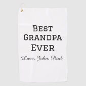 ベートグランパエバーガイルドギフトシンプル名 ゴルフタオル (正面)