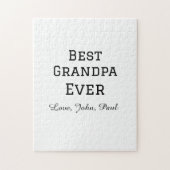 ベートグランパエバーガイルドギフトシンプル名 ジグソーパズル (縦)