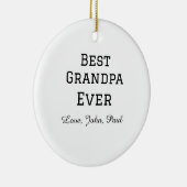 ベートグランパエバーガイルドギフトシンプル名 セラミックオーナメント (右)