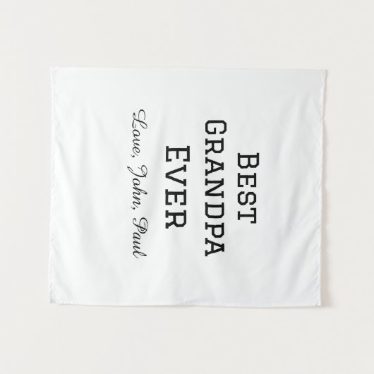 ベートグランパエバーガイルドギフトシンプル名 タペストリー (正面(横))