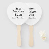 ベートグランパエバーガイルドギフトシンプル名 ハンドファン (正面&裏面)