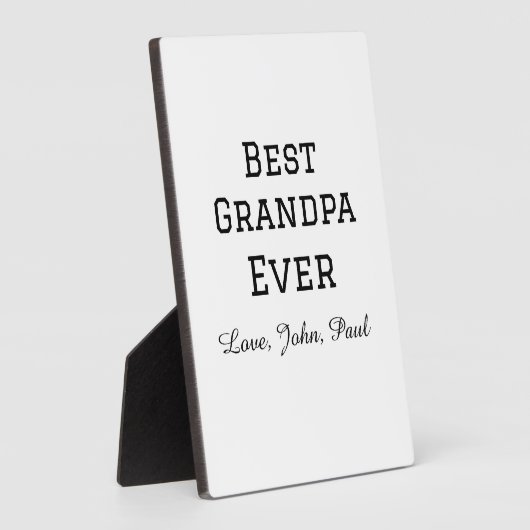 ベートグランパエバーガイルドギフトシンプル名 フォトプラーク (側面)