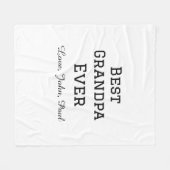 ベートグランパエバーガイルドギフトシンプル名 フリースブランケット (正面(横))