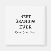 ベートグランパエバーガイルドギフトシンプル名 マグネット (正面)