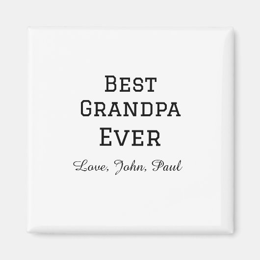 ベートグランパエバーガイルドギフトシンプル名 マグネット (正面)