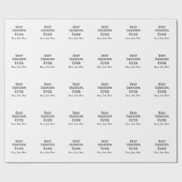 ベートグランパエバーガイルドギフトシンプル名 ラッピングペーパー