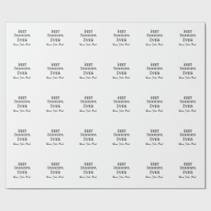 ベートグランパエバーガイルドギフトシンプル名 ラッピングペーパー