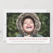 ベートホリデー応援、今年後半の挨拶 シーズンカード (正面)