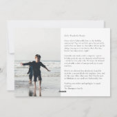 ベートホリデー応援、今年後半の挨拶 シーズンカード (裏面)