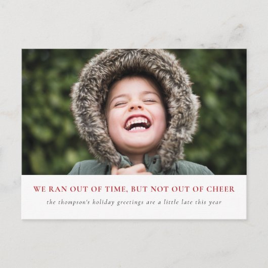 ベートホリデー応援、今年後半の挨拶 シーズンポストカード (正面)