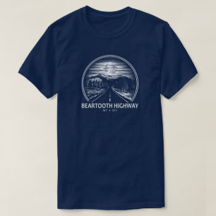 ベートースハイウェイモンタナワイオミンフォレスト Tシャツ