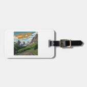 ベートースハイウェイモンタナワイオミンランドスケープ ラゲッジタグ (正面横)