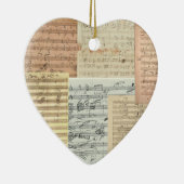 ベートーベンのオーナメントのペンダントの愛 セラミックオーナメント (右)