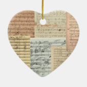 ベートーベンのオーナメントのペンダントの愛 セラミックオーナメント (裏面)