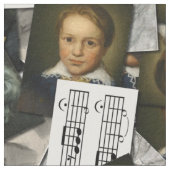 ベートーベンのポートレートの生地 ファブリック (クローズアップ)