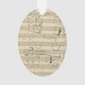 ベートーベンの第9交響曲音楽原稿スコア オーナメント (正面)