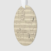 ベートーベンの第9交響曲音楽原稿スコア オーナメント (正面)