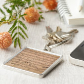 ベートーベンのHammerklavierのソナタ音楽原稿 キーホルダー (側面)