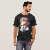 ベートーベンポップ・アートのアート Tシャツ (正面フル)